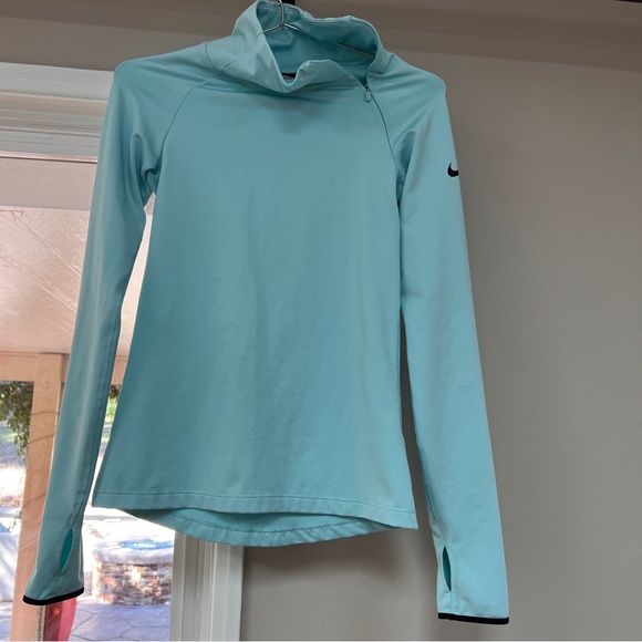 Nike Pro Dry Fit turquoise running jacke - Picture 2 of 7